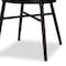 Baxton Studio Thalia MidCentury Dark Brown Finished Metal and Synthetic Rattan Outdoor Dining Chair Set2PC, PR 211-2PC-11968-ZORO - alternate 5